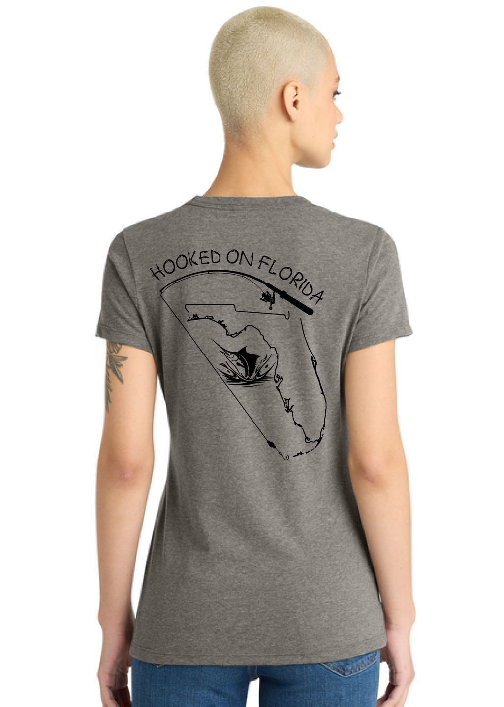 Short sleeve Women's t-shirt (grey frost)