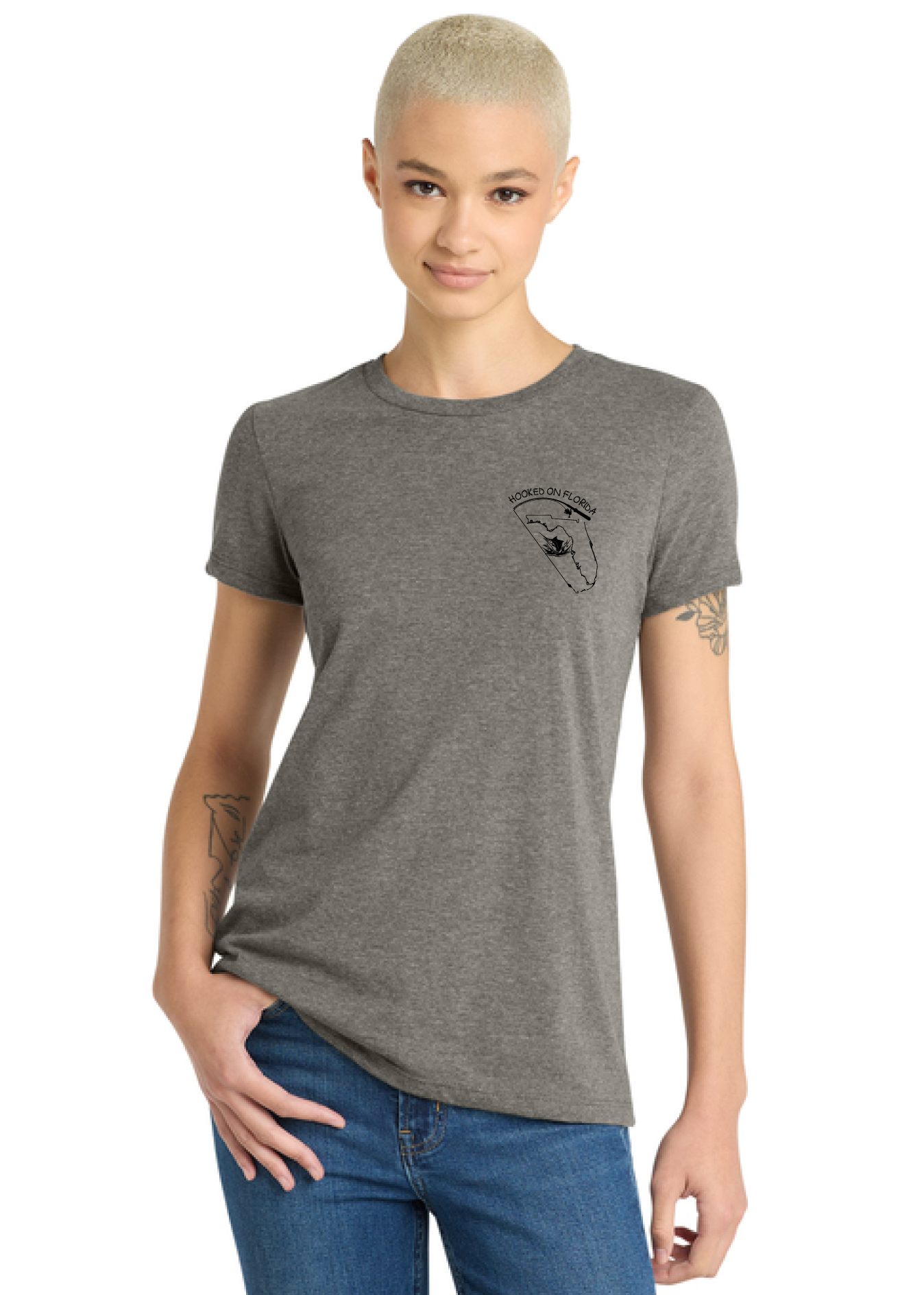 Short sleeve Women's t-shirt (grey frost)