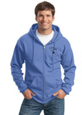 Zip-Up Hoodie (Carolina Blue)
